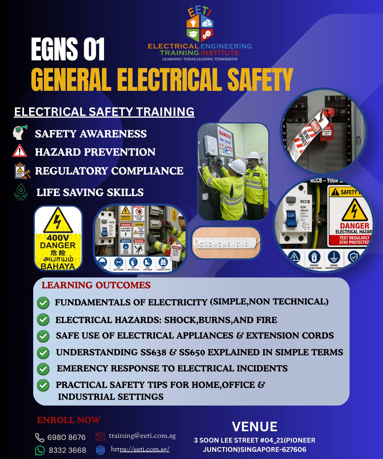 General Electrical Safety (Course Code: EGNS 01) - Wednesday ...