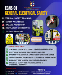 General Electrical Safety (Course Code: EGNS 01) - Sunday