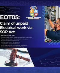 Claim of unpaid electrical work via SOP Act - 1 Day Course banner