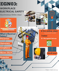 WORKPLACE ELECTRICAL SAFETY - EGN03 (Synchronous Online class)